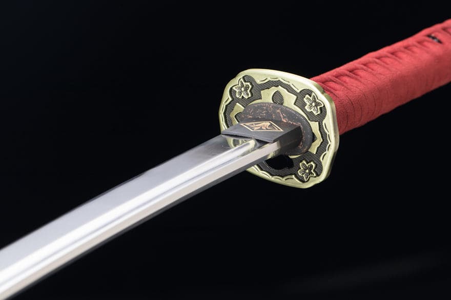 Hand Forged Anime Katana Manganese Steel Undead Cut（Thunderbolt）Charcoal quenching