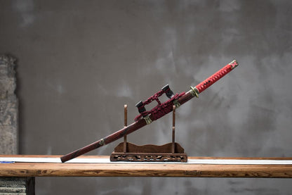 Hand Forged Anime Katana Manganese Steel Undead Cut（Thunderbolt）Charcoal quenching