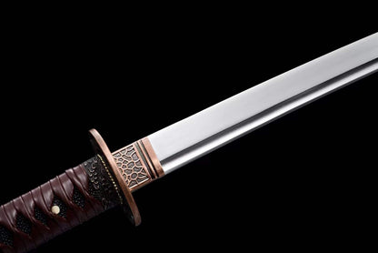 Hand Forged Anime Katana Manganese Steel Walking Dead Mirror polishing