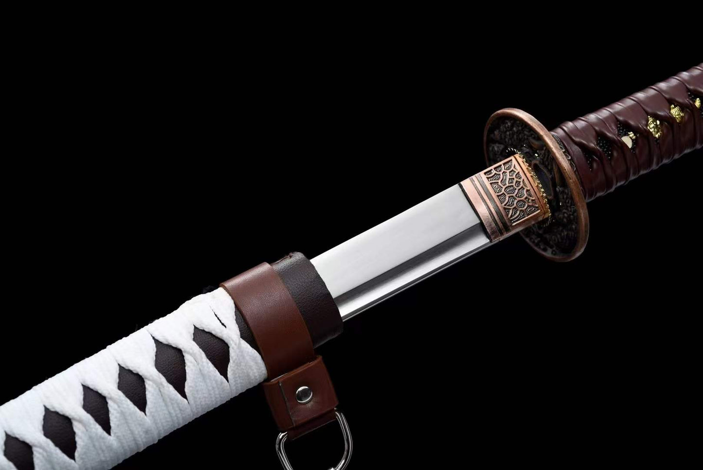 Hand Forged Anime Katana Manganese Steel Walking Dead Mirror polishing