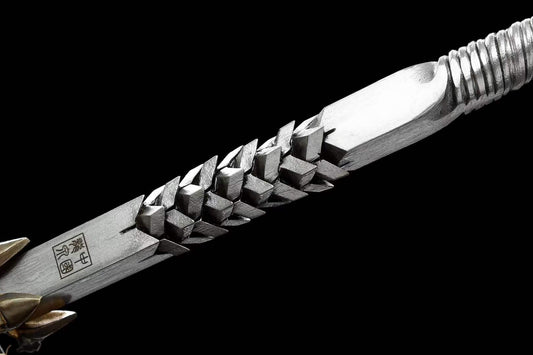 Hand Forged Dragon Scale Sword breaker 609 Pattern Steel