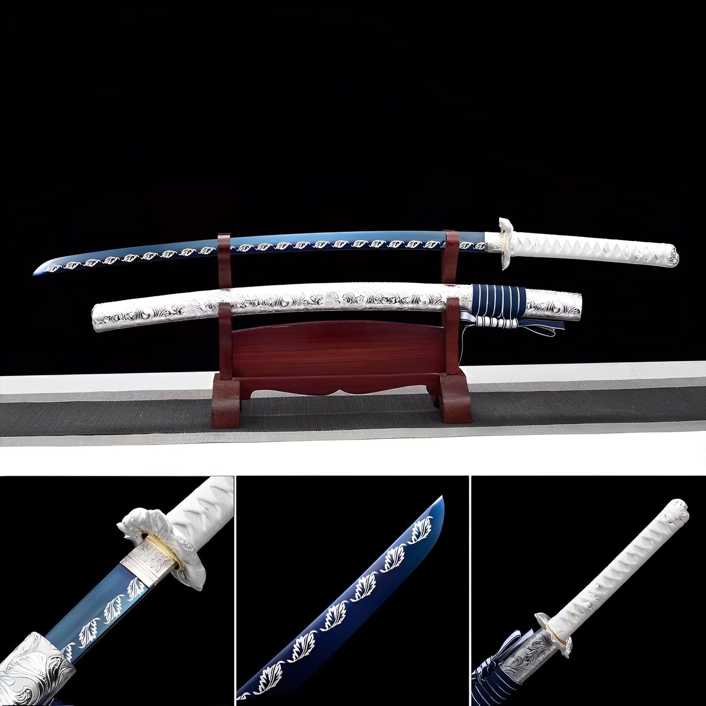 Handcrafted Japanese Samurai Sword Fuyu Katana Spring Steel Winter