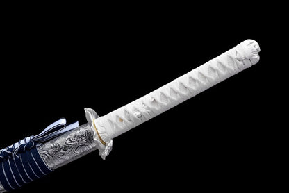 Handcrafted Japanese Samurai Sword Fuyu Katana Spring Steel Winter