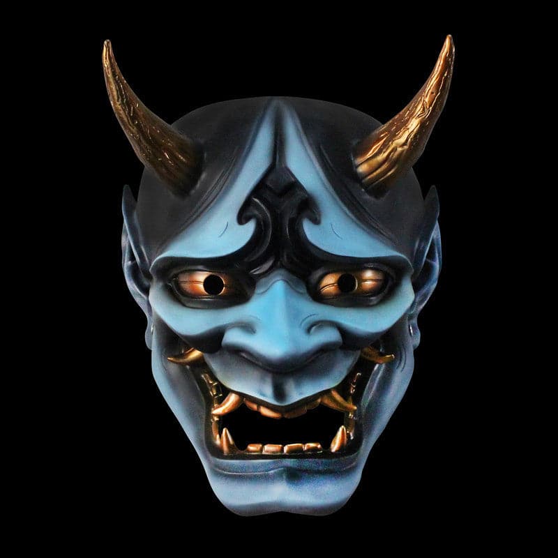 Hand-Made Japanese Hannya Hundred Ghosts at Night  Oni Mask