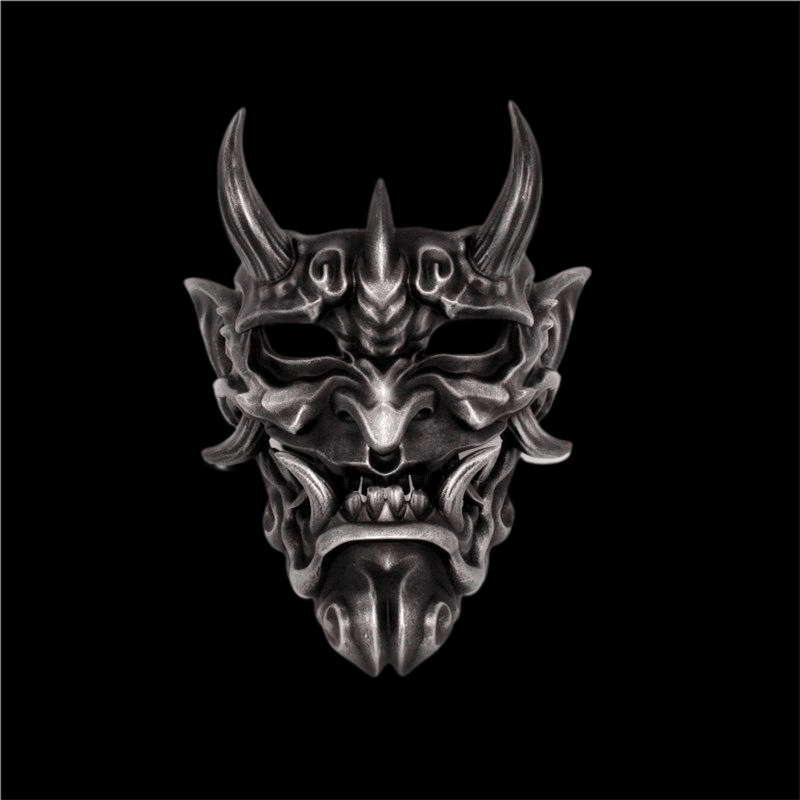 Hand-Made Japanese Hannya Little Noodle Ghost Resin Oni Mask