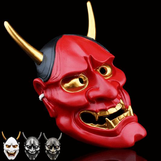 Hand-Made Japanese Hannya Resin Oni Mask