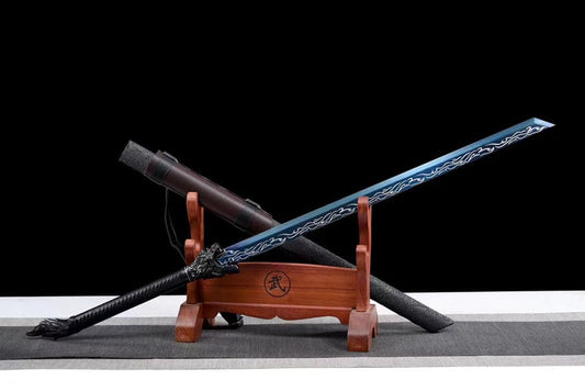 Handmade Coyote Flame High Manganese Steel Chinese Sword