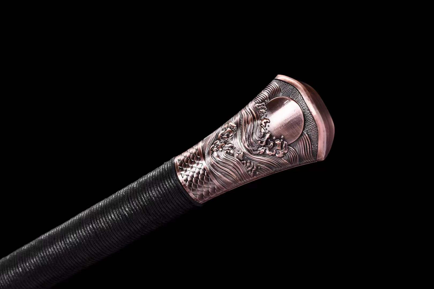 Handmade Dragon Scale  Spring Steel Chinese Sword With Gold