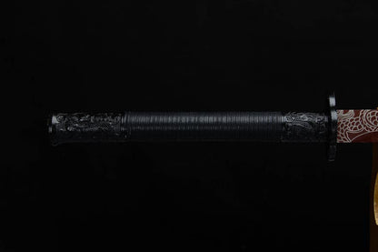 Handmade High Carbon Steel Archaic Blood Dragon  Tang Heng Sword