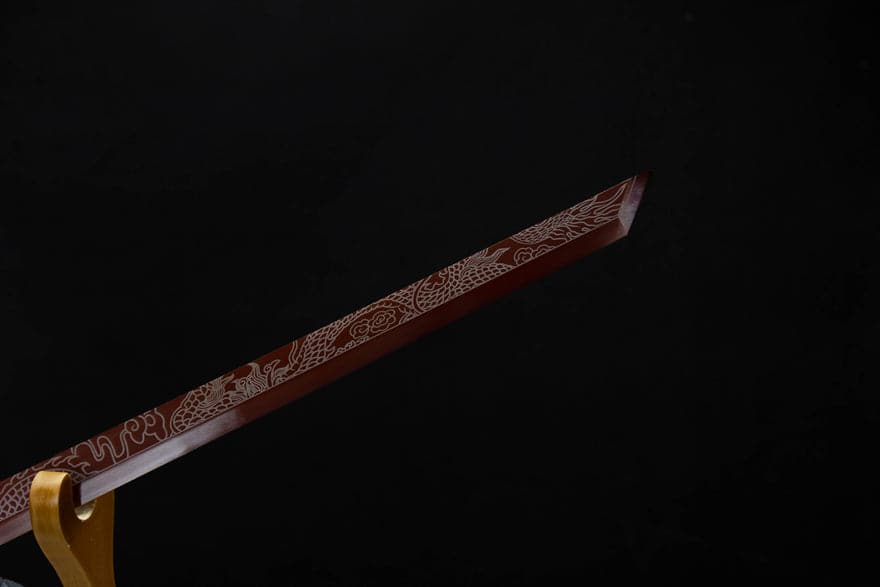 Handmade High Carbon Steel Archaic Blood Dragon  Tang Heng Sword