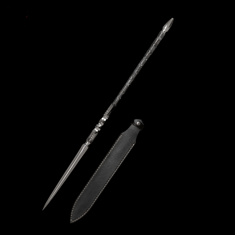 Handmade Tri-edged Pattern Steel One-piece forging