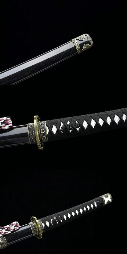 High-performance Japanese Tachi Odachi Toyotomi Clan 9260 Spring Steel Full Tang