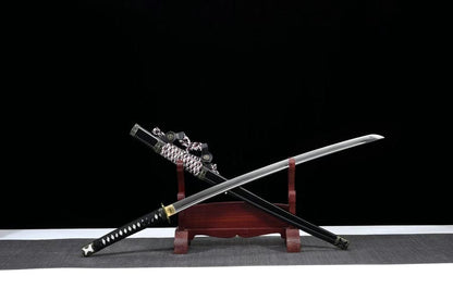 High-performance Japanese Tachi Odachi Toyotomi Clan 9260 Spring Steel Full Tang