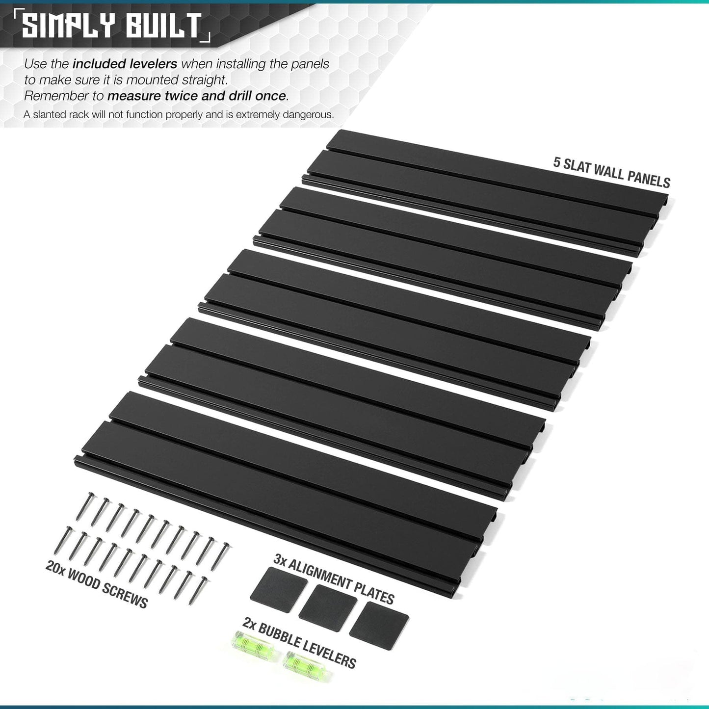 Wall Rack System - Panels Only Package