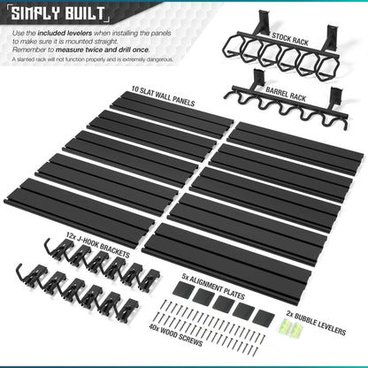 Wall Rack System - 10 Panel and Attachments