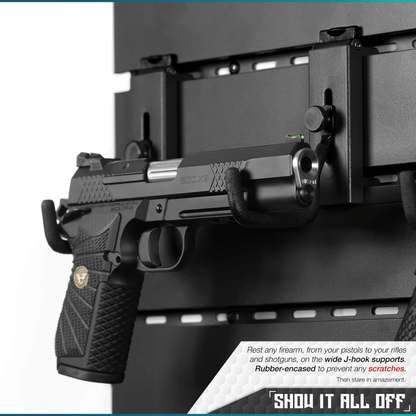 Wall Rack System - Adjustable J-Hooks (2 Pack, 2 Sizes)