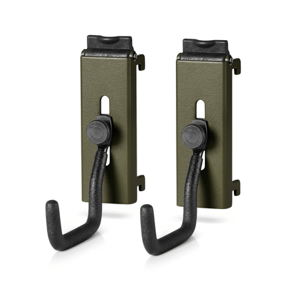 Wall Rack System - Adjustable J-Hooks (2 Pack, 2 Sizes)