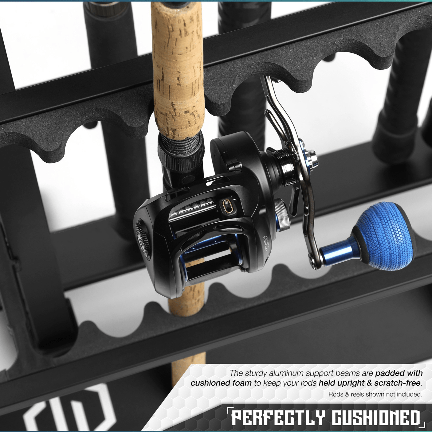 Fishing Pole Aluminum Rack (3 Sizes)