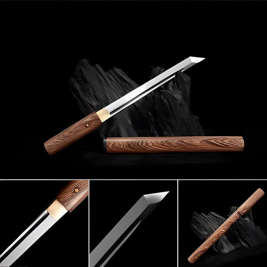 Rosewood High Manganese Steel Small Tang Knife